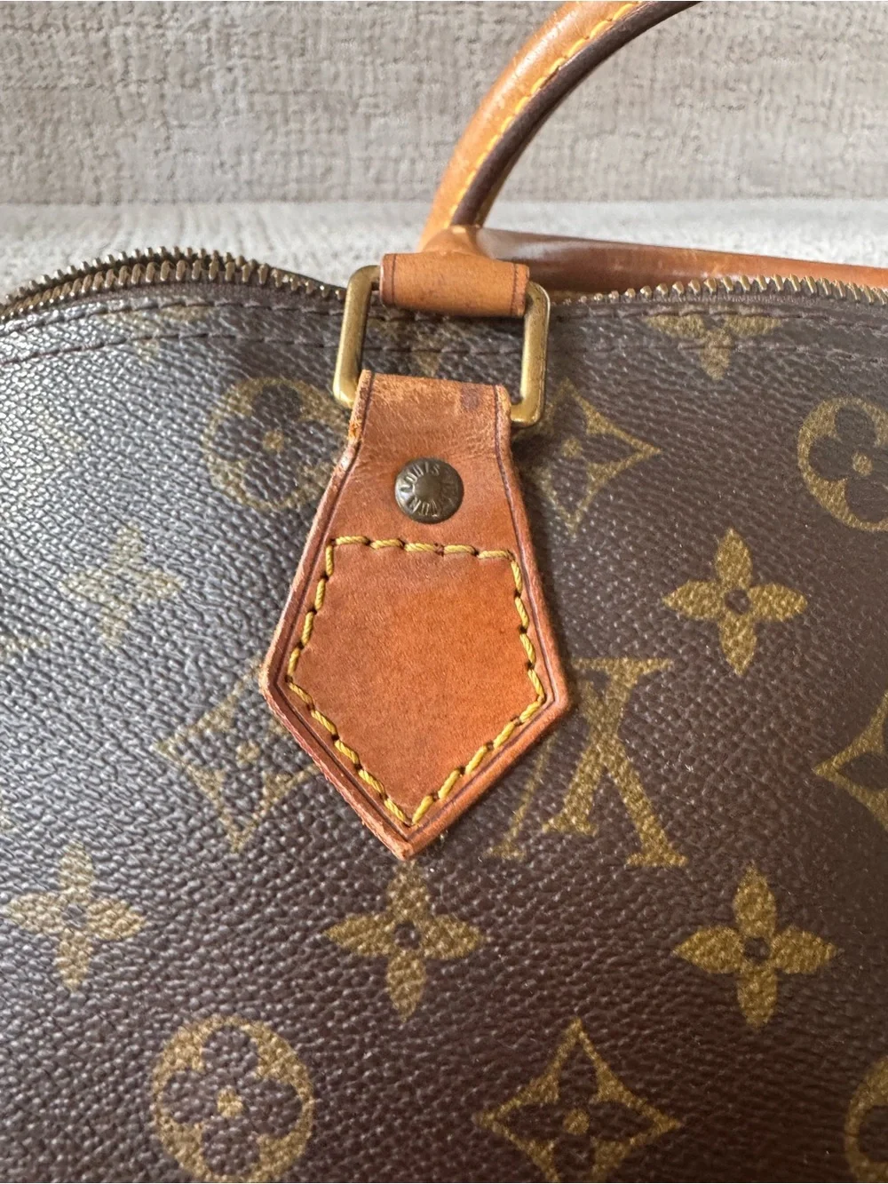 Louis Vuitton Speedy 30 Monogram Canvas Satchel with Vachetta Handles